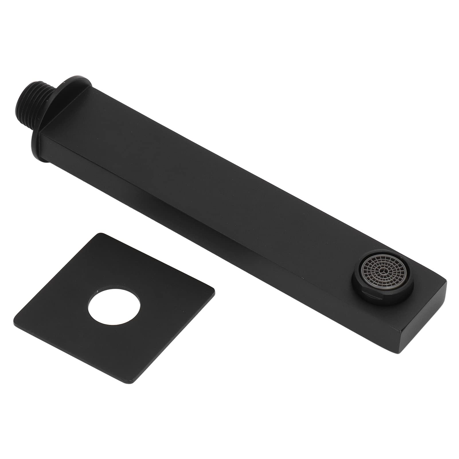 Bocca di erogazione per Vasca da Bagno Universale in Acciaio Inossidabile Nero Opaco G1/2, Rubinetto per Vasca a Parete