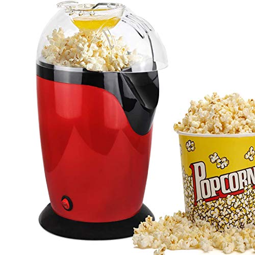 YFGQBCP Popcornmaschine Heißluft-Popcorn-Maschine, Klein 1200 W Elektrische Öl-freies Popcorn Maker mit 60g Messbecher…