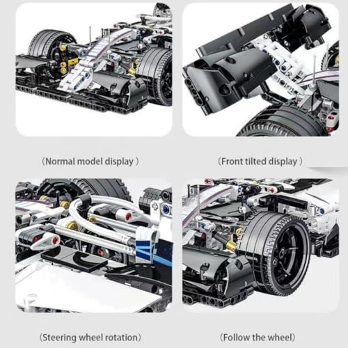 Technik Sports KeKeDuo Kit Di Costruzione Auto Supercar – 1064 Pezzi, Modello Da Costruire In Plastica ABS, Compatibile Con Mattoncini Grandi Marche