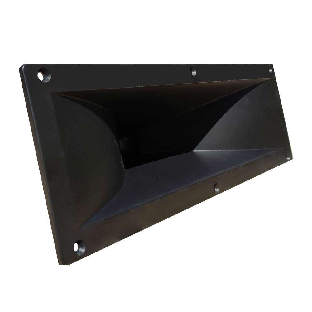 1 MASTER AUDIO KHD143 tromba rettangolare da 385 x 130 mm con filettatura da 1" in resina abs per driver tweeter, 1 pezzo