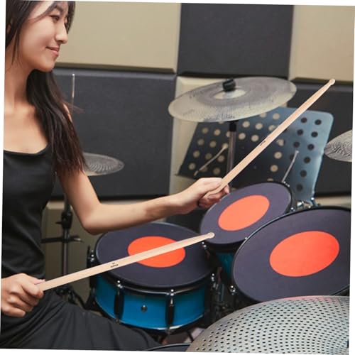 2 piezas de baquetas de madera profesionales para percusión, diseño de mango liso, para principiantes miniatura 5