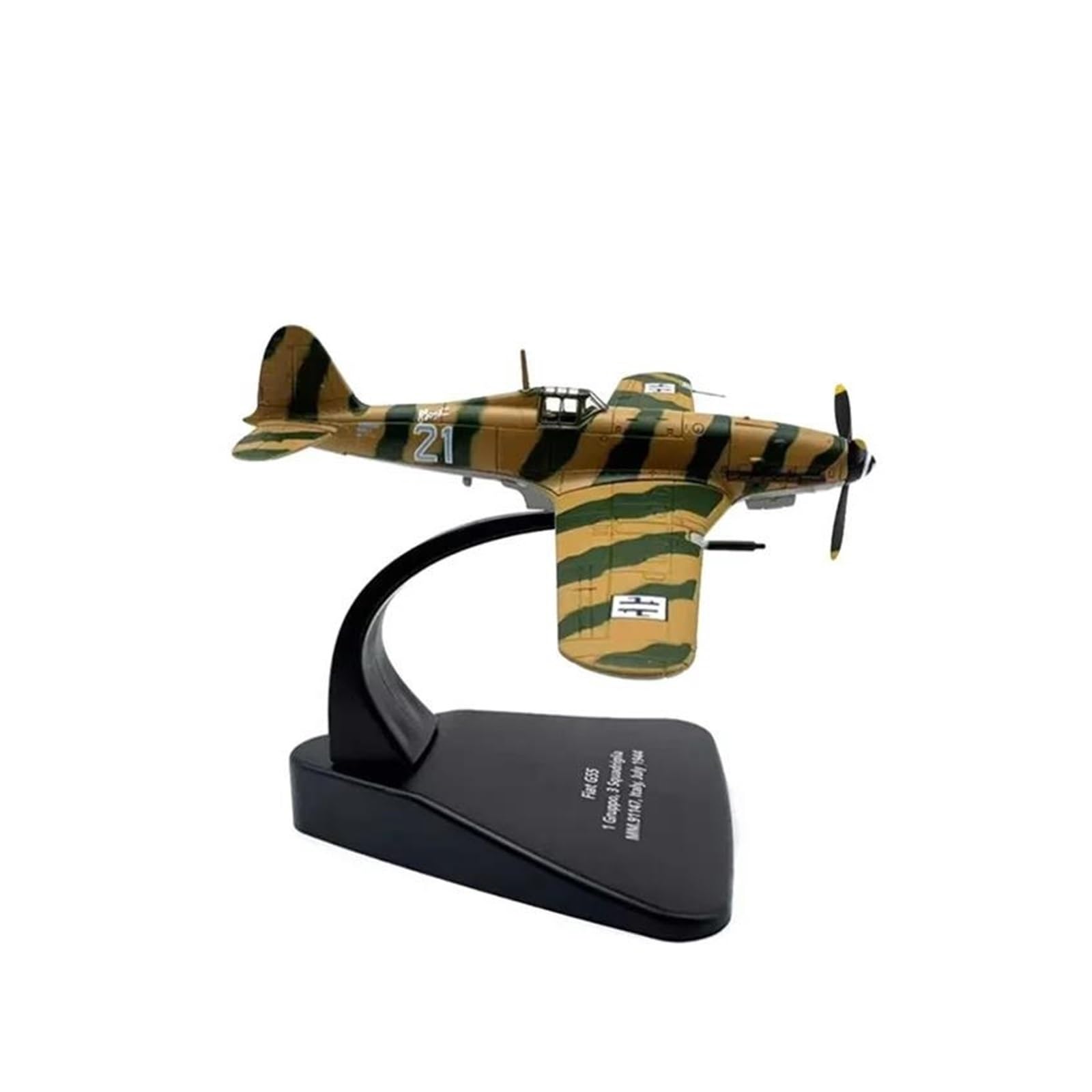 Must-have dla kolekcjonerów Odlew metalowy Samolot Odlew w skali 1:72 Dla Fiat G55 Fighter Aluminiowy model samolotu Produkt Kolekcja zabawek Statyczna ozdoba do kolekcji i ekspozycji