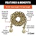 CURT 80305 14-Foot Transport Binder Chain, 5/16-Inch Clevis Hooks, 18,800 lbs Break Strength, Load Tie-Down, Trailer, Flatbed
