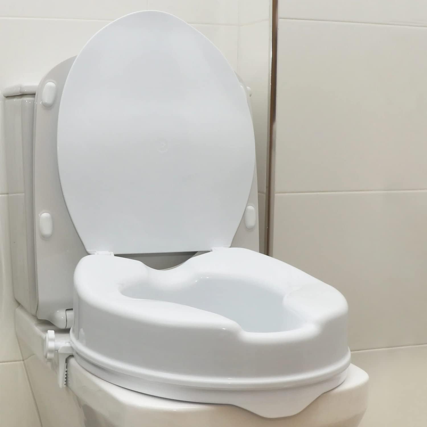 OrtoPrime Adult WC Riser with Lid Height 10 cm Orthopedic Toilet