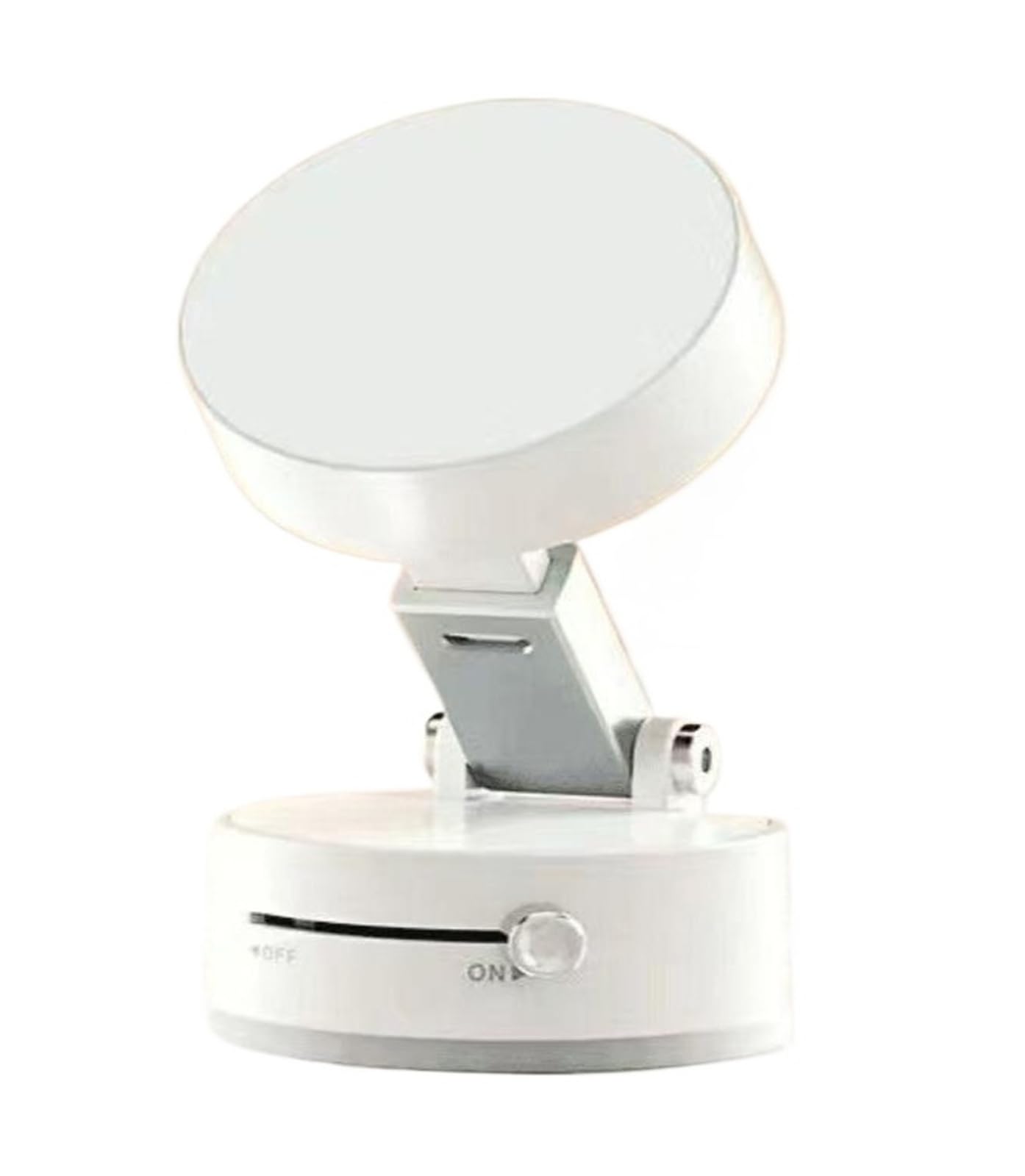 Genérico Soporte Magnético Universal Vacío Coche 360° Giratorio | Coche, Escritorio, Espejo, Navegación GPS, Doble Succión, Giro de 360°(WHITE)