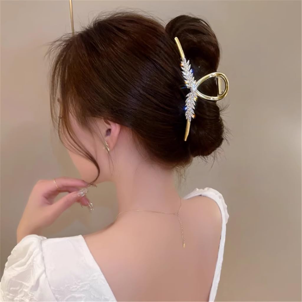 Wheat Fringe Grab Clip Women's Large Hair Clip Back of Fairy Beauty Shark Clip Headwear