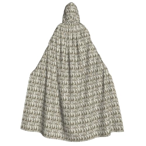 Cape à capuche lama pour adulte idéal pour le cosplay et les festivals