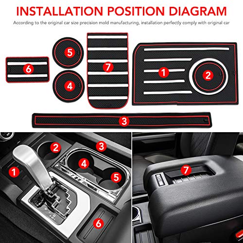 Insertos portavasos interiores para Toyota Tundra miniatura 4
