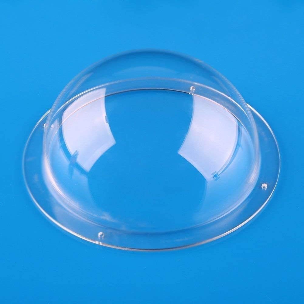 F-ber 4.75" Diameter 4 Hole Acrylic Indoor/Outdoor CCTV Replacement Clear Dome Camera Cover Security Dome Camera Housing (4.72"/120mm)