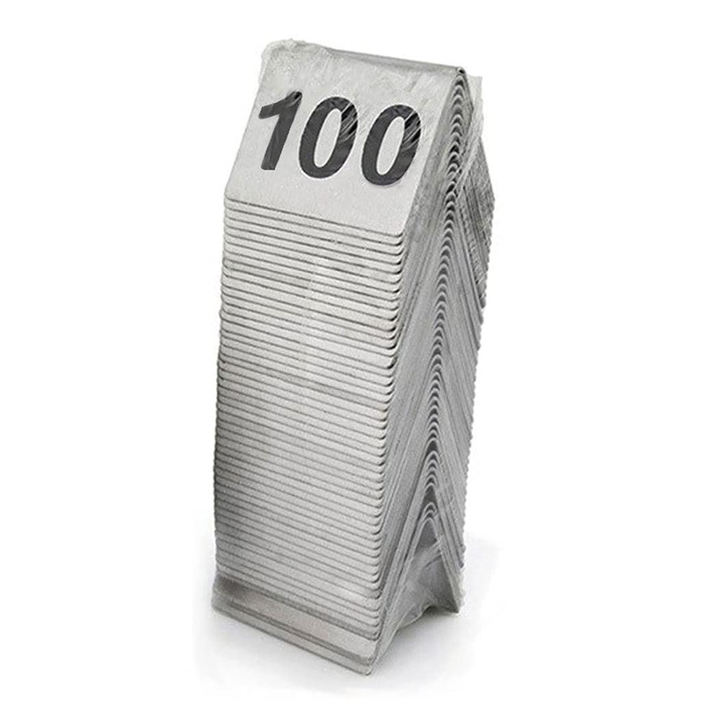 BAISHOP Table Numbers, 1-100 Stainless Steel Tent Table Cards, Restaurant Cafe Bar Seating Table Signs Wedding Birthday Party Supplies (Color : 1 to 100)