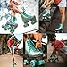 JajaHoho Roller Skates for Women, Shiny Holographic High Top Rollerskates, Double-Row Four Mixture Gradient Wheels Quad Skates for Girls Age 8-50 Indoor Outdoor (Size 8, Mint Green)
