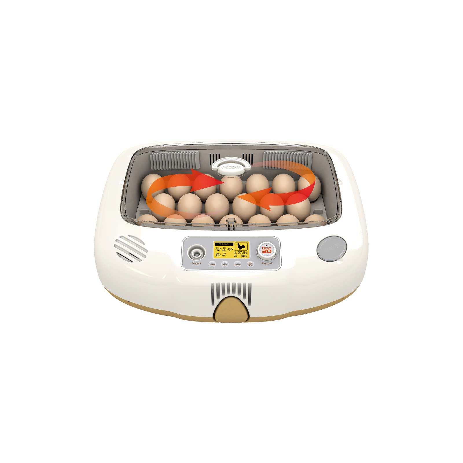 Automatic Egg Incubator for Hatching Eggs with Automatic Temperature Control, Humidity Sensor, PX-20-DO (Made in Korea)