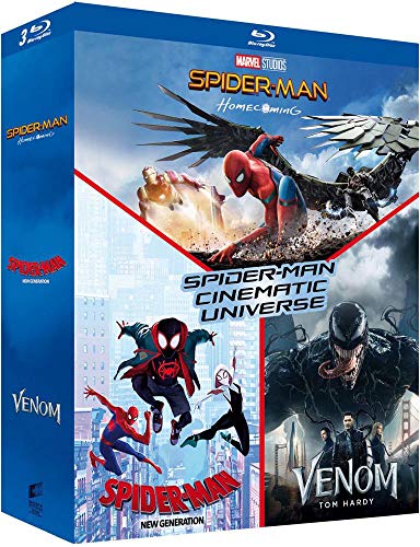 Cinematic Universe Homecoming + Spider-Man New Generation + Venom [Blu-Ray]