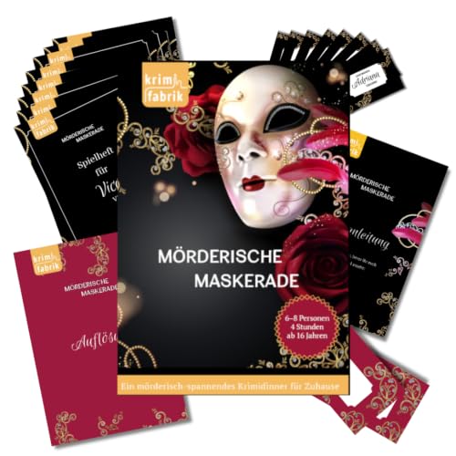 Mörderische Maskerade | Krimidinner Venedig | Krimispiel 6-8 Pers.