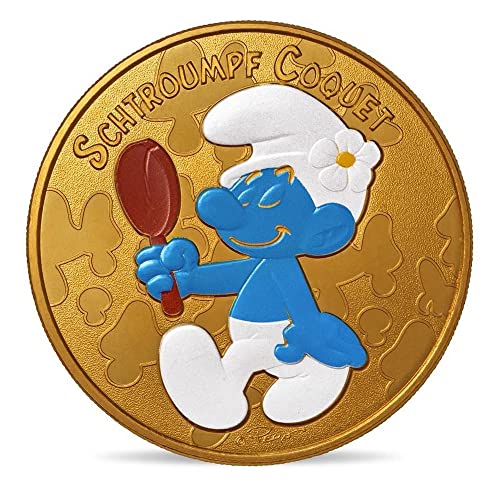 Médaille de Collection Les Schtroumpfs, Schtroumpf coquet 34mm (2021) Cover