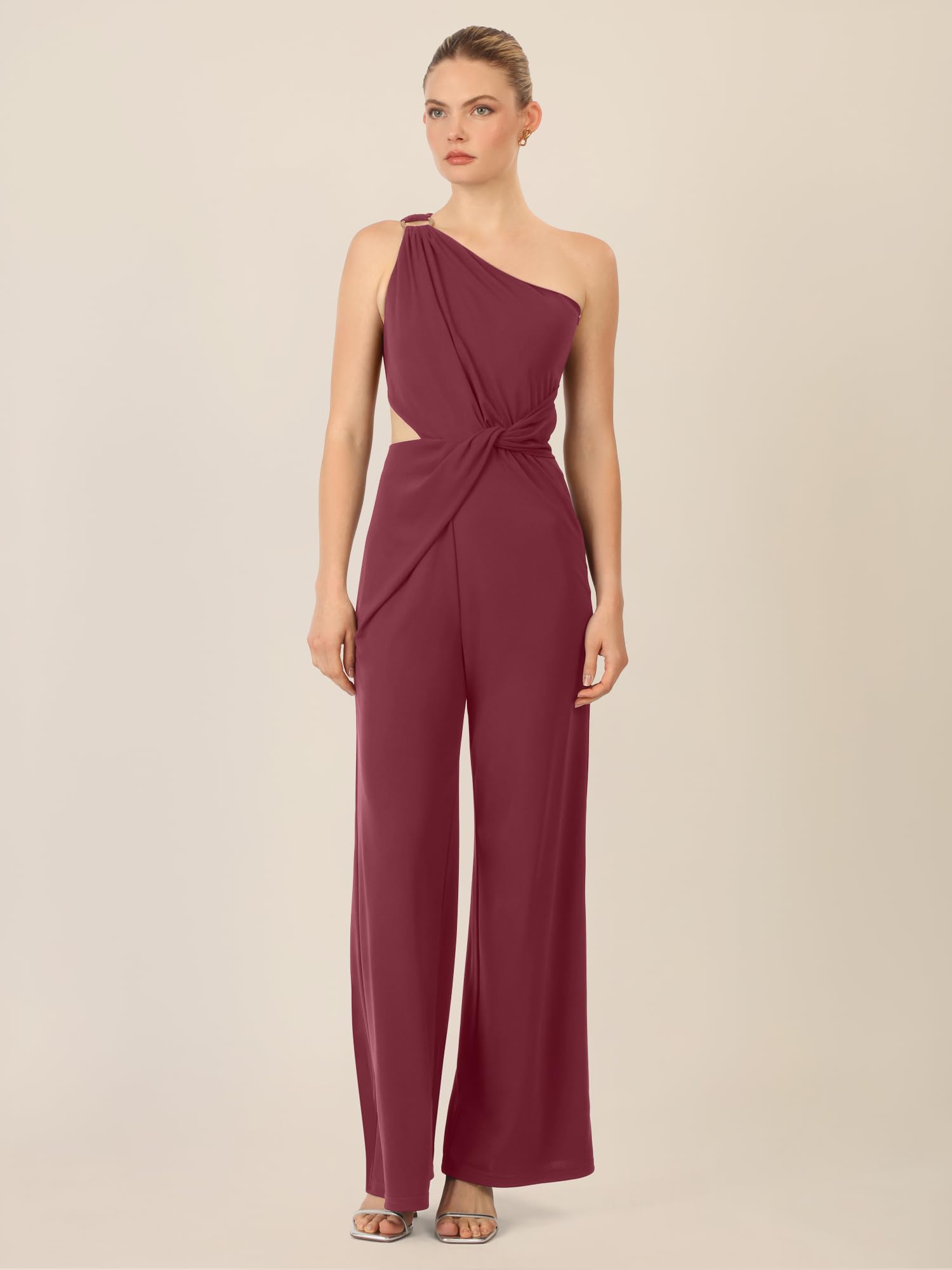 APART One-Shoulder Jerseyoverall mit Drapierung,