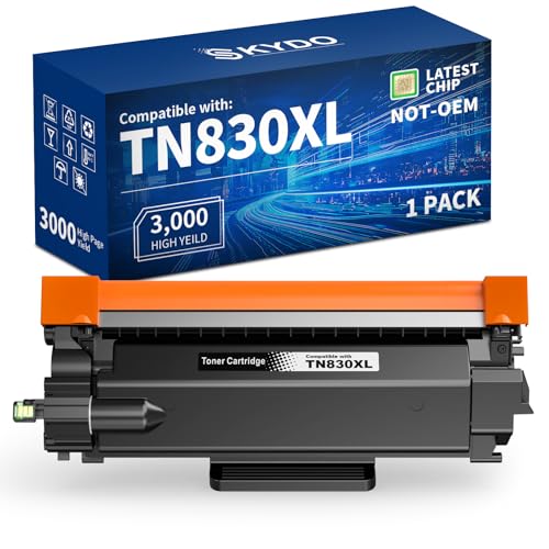 Image of Skydo TN830XL Black High Yield Printer Compatible Toner Cartridge for TN830 TN-830 TN 830 XL Work for DCP-L2640DW HL-L2460DW HL-L2480DW MFC-L2820DW（Black,1 Pack