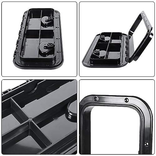 Image of NovelBee Marine Deck Access Hatch,Boat Hatch Lid 23.9 inch x 9.5 inch for Marine Caravan RV
