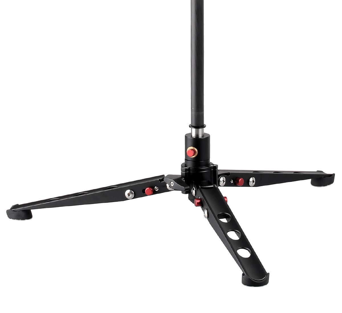 JUSINO Sehr stabile Monopod-Standspinne mit arretierbarem Kugelgelenk Tischstativ-Funktion CNC gefräst eloxiertes Aluminium 18kg Tragfähigkeit