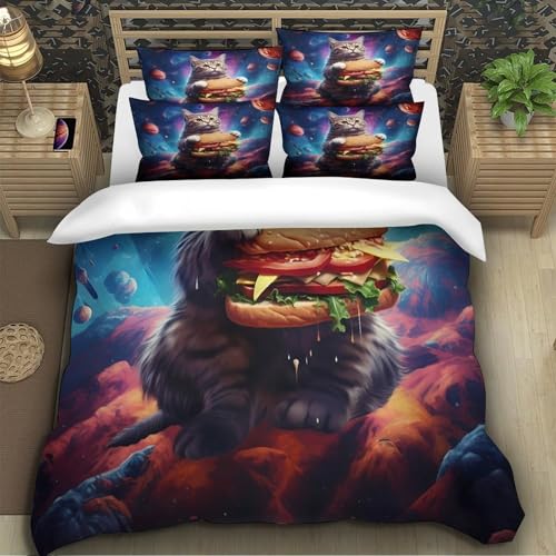 Housse de couette double microfbre 200x200 imprimé 3D - 5