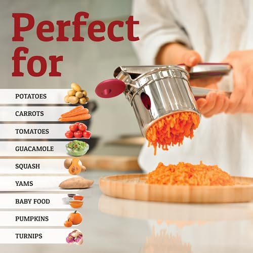 image for PriorityChef Large 15oz Potato Ricer, Heavy Duty Stainless Steel Potat