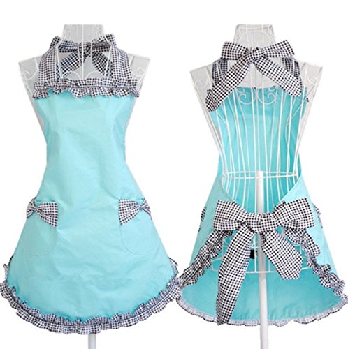 SMARTitns Aprons for Women, Cooking Retro Vintage Kitchen Aprons Plus Size with Extra