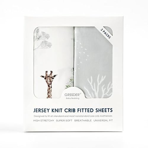Vista 18 de GRSSDER Juego de 2 sábanas elásticas ultra suaves para moisés, ajuste universal para moisés, cesta de moisés, colchón rectangular ovalado, seguro