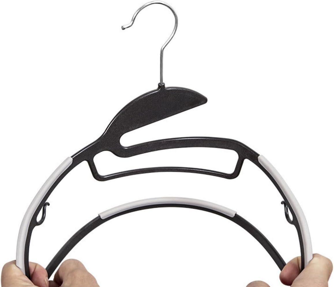 ハンガー 物干し 滑らない グレー1 10本組 洗濯 乾燥 収納 360度回転フック 多機能 洗濯ハンガー シャツ キャミソール ネ