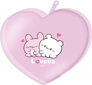 ティーズファクトリー らぶいーず すもっぴ ぴょんちー ハート型 クリアポーチ