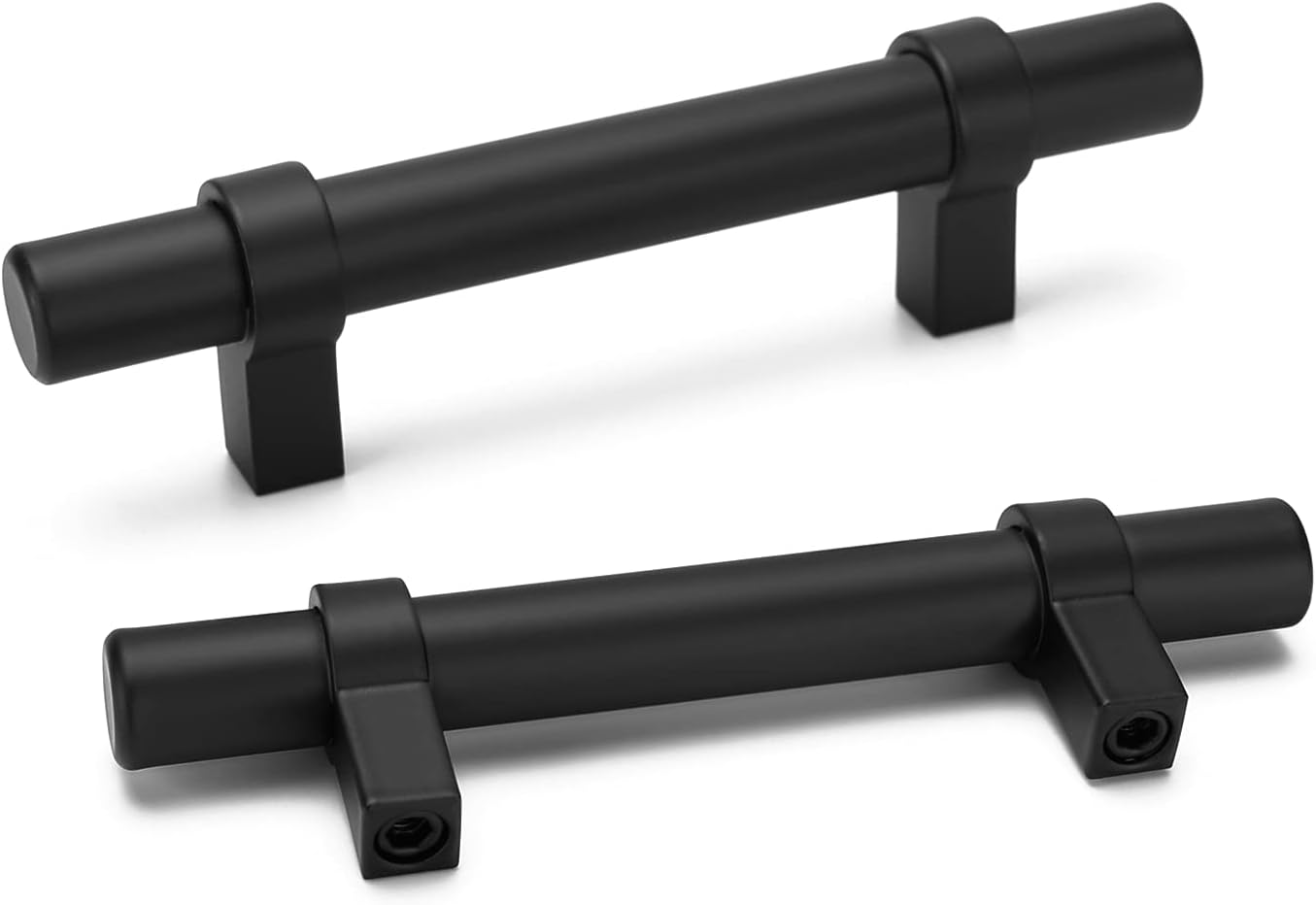 Peaha Kitchen Handles Black Pulls 5 Pack Matte Black pulls 3 Inch