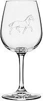 Vista 5 de Abaco Barb Body Horse - Copa de vino grabada multiusos (12.75 onzas)