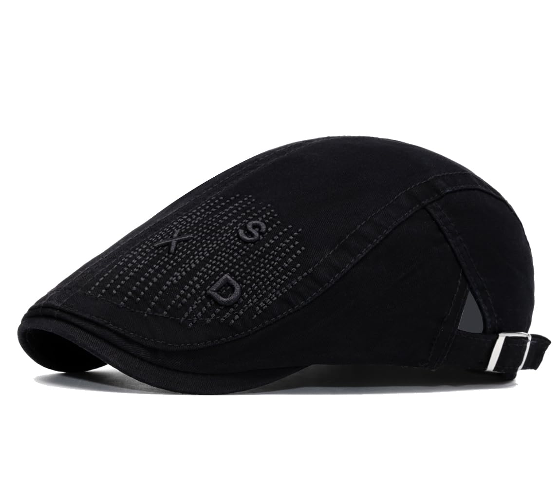 Cotton Newsboy Cap,Breathable Ivy Gatsby Cabbie Beret Hat for Men's Women Driving Hunting Golf