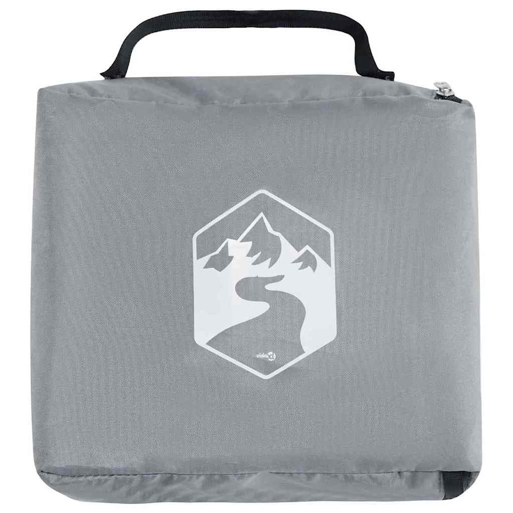 Organizer per tenda da appendere, grigio e blu, 320 x 182 cm, Oxford, accessorio per tenda leggero con scomparti e borsa per il trasporto, per campeggio, escursionismo, uso all'aperto e