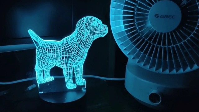 Cool 3d Hond Nachtlampje, Hond 3D Licht, Afstandsbediening 16 Kleur Veranderende Hond Lamp Jongens Meisjes En Kinderen Verjaardag Kerstcadeau Speelgoed