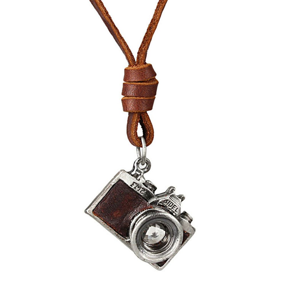 COOSTUFF ANNA Genuine Leather Necklace - Cool Punk Rock Jewelry - Choker Pendant Necklace