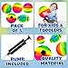 5 Pack Sports Balls Set for Kids & Toddlers - Includes 8.5'' Basketball Soccer Football Volleyball & Rainbow Playground Ball, Inflatable Bouncy Balls Toys Gift for Indoor Outdoor Party Games Play