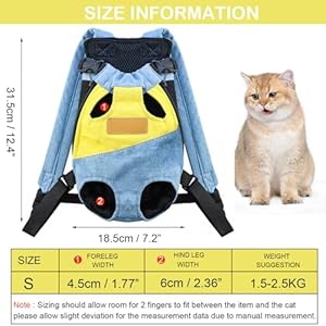   Pet-Carrier-Backpack-Adjustable-Backpack-Legs-Out-Easy-fit-Chest-Carrier-for-Small-Dogs-Cats-Puppies
