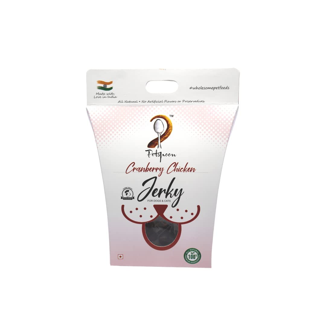 Petspoon Healthy Human Grade Cranberry Lean Chicken Jerky for Dogs and Cats (85 gm Each) (B0C4L3HPWZ) Amazon Price History, Amazon Price Tracker