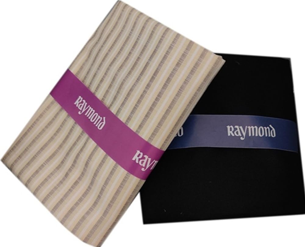 raymond fabrics Raymond Premium Striped Grey Suiting Fabric, Formal Business Wear, Unstitched Material for Custom Tailoring-picture-13