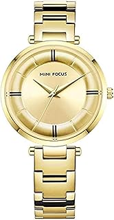 ساعة أنالوج بعقارب كاجوال من المعدن للنساء من ميني فوكاس - MF0235L.01