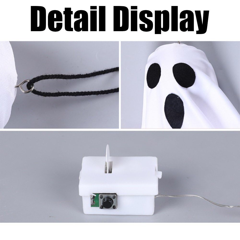 Amazon.co.jp: ハロウィン 飾り 幽霊 吊り下げ Led ゴースト 装飾