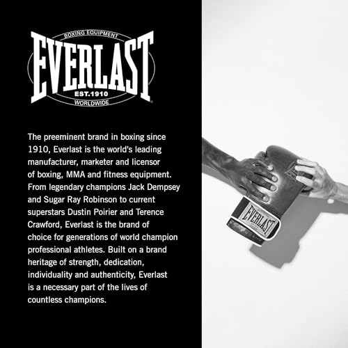 Image of Everlast 1910 Boxing Gloves | Advanced Gloves for Men and Women | Hook and Loop with Triple-Layer Foam & Wrist Support for Injury Prevention | Heavy Bag & Speedbag Training