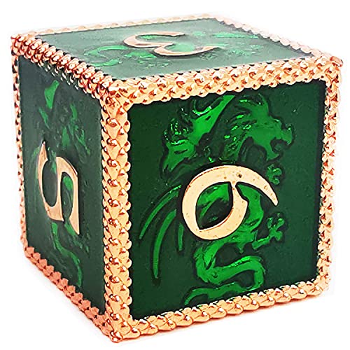 Haomeja Dragon Metal Dice Dnd 7 Set Dice Role Playing Dice D&D Dungeons And Dragons Red Copper Green… #TOP4