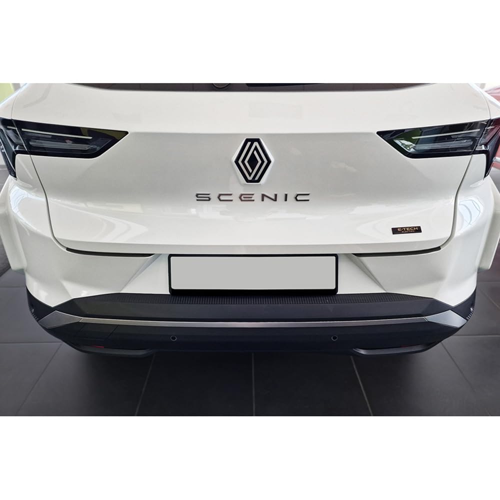 Avisa Czarny ochraniacz na tylny zderzak ze stali nierdzewnej kompatybilny z Renault Scenic E-Tech 2024 - "Żeberka"