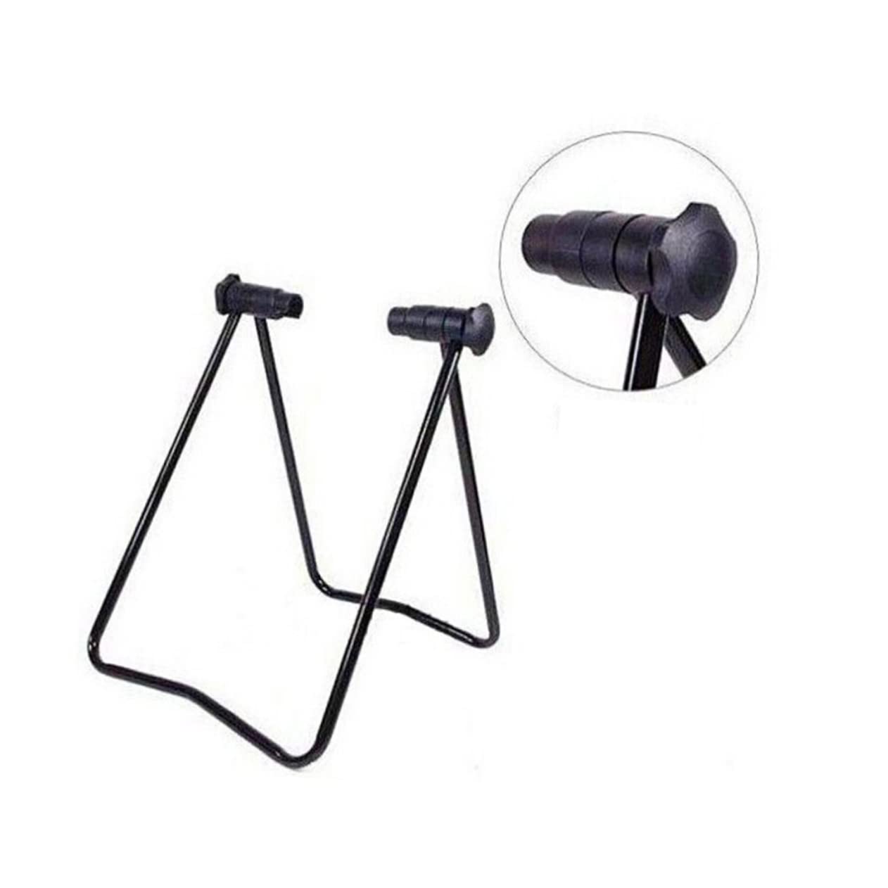GALPADA 1Pc Black Bike Display Stand Triangle Vertical Hub Support for Mountain and Road Bikes Floor Repair Rack for and Use