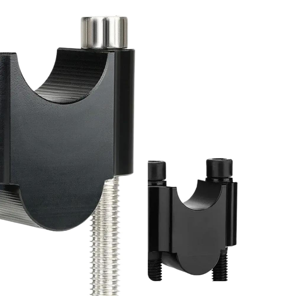 Abrazadera de mango de montaje de barra elevadora de manillar de motocicleta Compatible con R1200gs MT07 MT09 28mm 1 1/8 pulgadas 22mm 7/8 pulgadas(22mm Black)