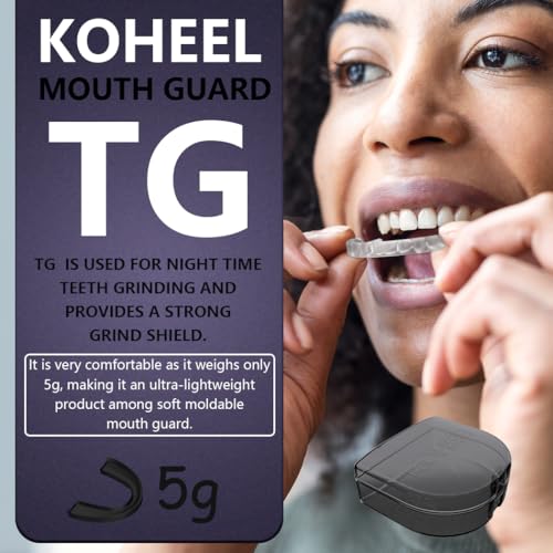 KOHEEL TG Mouth Guard for Teeth Grinding and Clenching, Professional-Fit Night Guard, Stops Bruxism Dental Guard (5 Count)