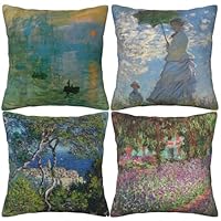 Federa Per Cuscino Decorativa Notte Stellata Di Van Gogh - 50x76 Cm - Mugod - Stampa Fronte/retro, Chiusura Lampo - Per Divano, Soggiorno, Camera