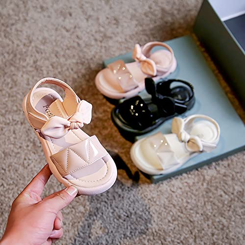 Toddler Little Big Kids Baby Girls Sandals Summer Bling Bowknot Princess Dress Beach Sandal Shoes Open-Toe Soft Sole Anti-Slip Flat4