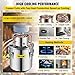 VEVOR Alcohol Still 3Gal/12L Alcohol Distiller Stainless Steel Distillery Kit for Alcohol With Copper Tube Home Brewing Kit Build-in Thermometer for DIY Whisky Wine Brandy